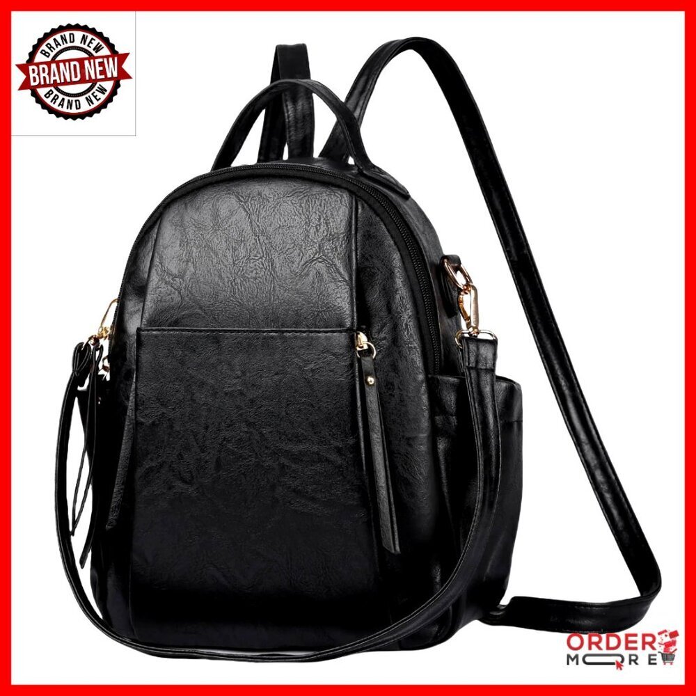 Leather Mini Backpack Purse for Women Convertible Shoulder Bag